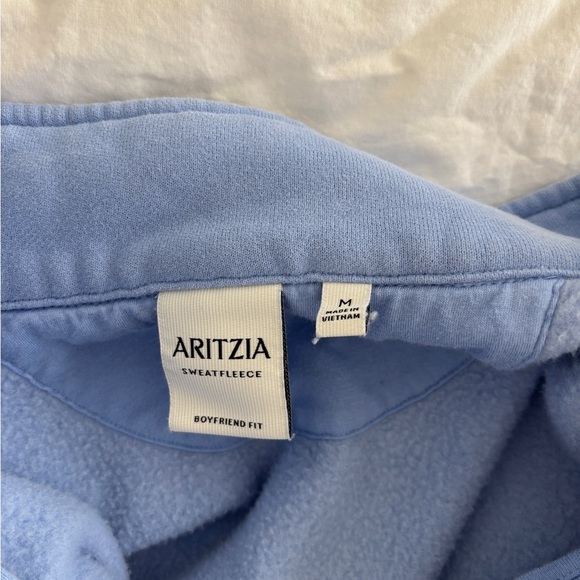 Aritzia Light Blue Sweatfleece Boyfriend Fit - Picture 2 of 2